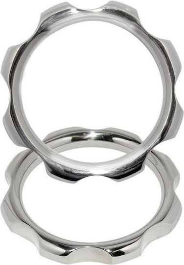 Triune Metalhard Cock Ring Torque 45mm Silver