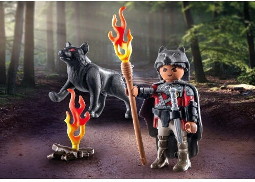 Playmobil Besonderes Plus Krieger mit Wolf für 4-10 Jahre