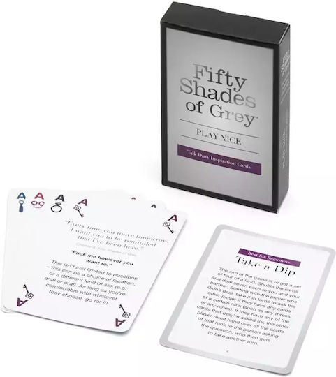 Fifty Shades of Grey Card Game Play Nice Talk Dirty Ερωτικό Παιχνίδι Καρτών