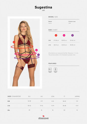 Obsessive Seturi de lenjerie sexy Red 160158