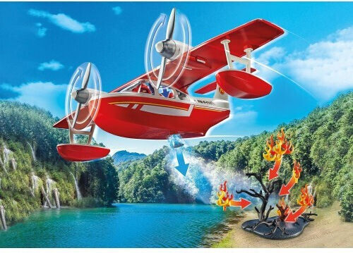 Playmobil Екшън герои Пожарогасителен хидроплан за 4-10 години
