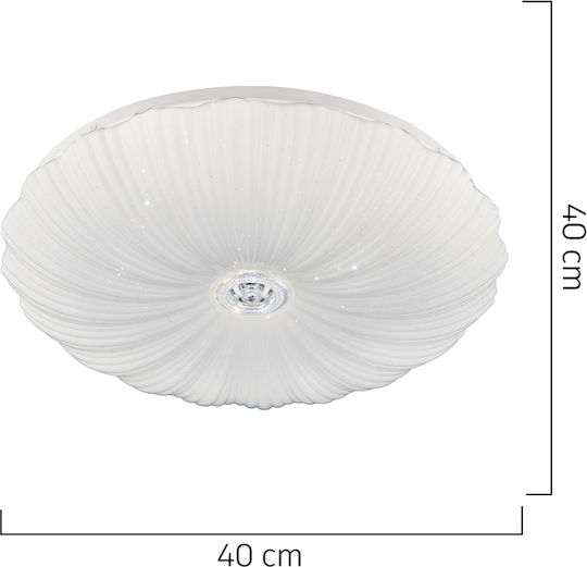 ArteLibre Lepus Plafonieră de Tavan 40buc Albă cu LED Integrat