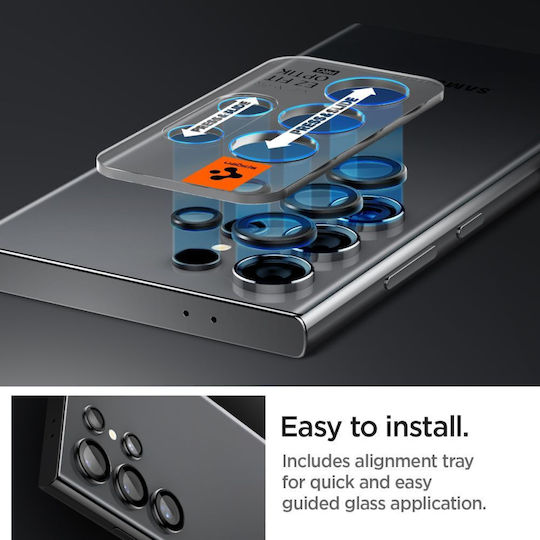 Spigen Optik Pro EZ Fit Camera Protector Tempered Glass Black for Samsung Galaxy S24 Ultra S928