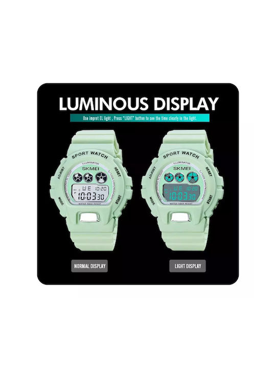 Skmei Kids Digital Watch Toddy with Rubber/Plastic Strap Green