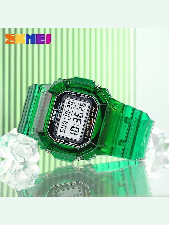 Skmei Kids Digital Watch Super Sport with Rubber/Plastic Strap Green