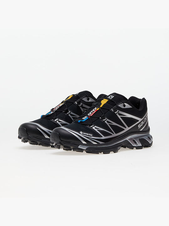 Salomon Xt-6 Sport Shoes Trail Running Black Waterproof with Gore-Tex Membrane