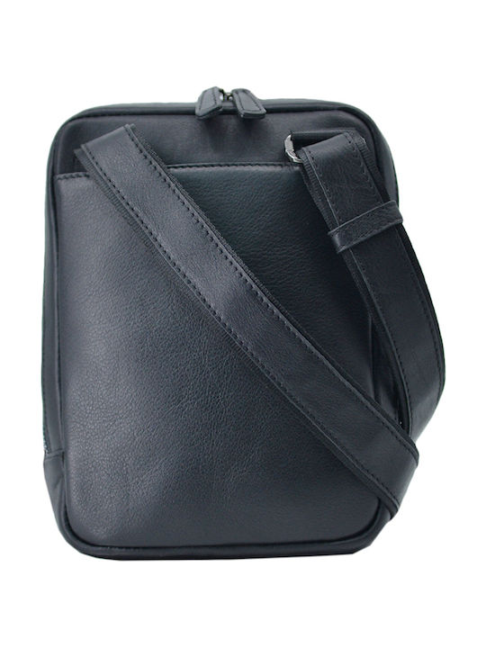 Leather Men's Bag Shoulder / Crossbody Black