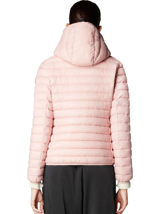 'daisy' Women's Short Puffer Jacket for Winter Blush Pink