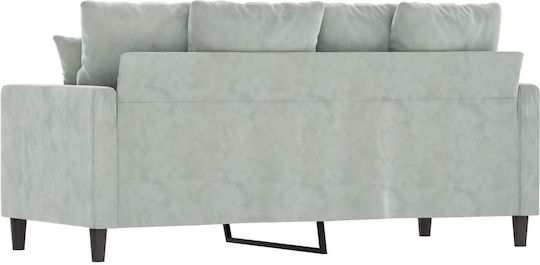 Canapea Cu Două Locuri Catifea Gri Deschis 158x77x80cm