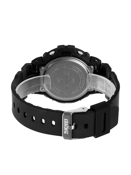Skmei Digital Kinderuhr Schwarz mit Gummi-Armband