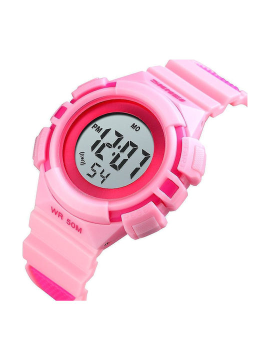 Skmei Kids Digital Watch Bluppy with Rubber/Plastic Strap Pink