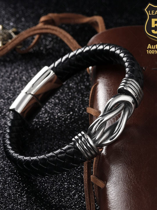 Leather 55 Ανδρικό Βραχιόλι Δερμάτινο Leather 55 Ανδρικό Βραχιόλι Δερμάτινο