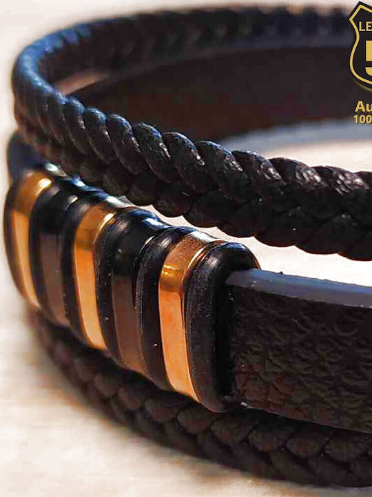 Leather 55 Ανδρικό Βραχιόλι από Δέρμα