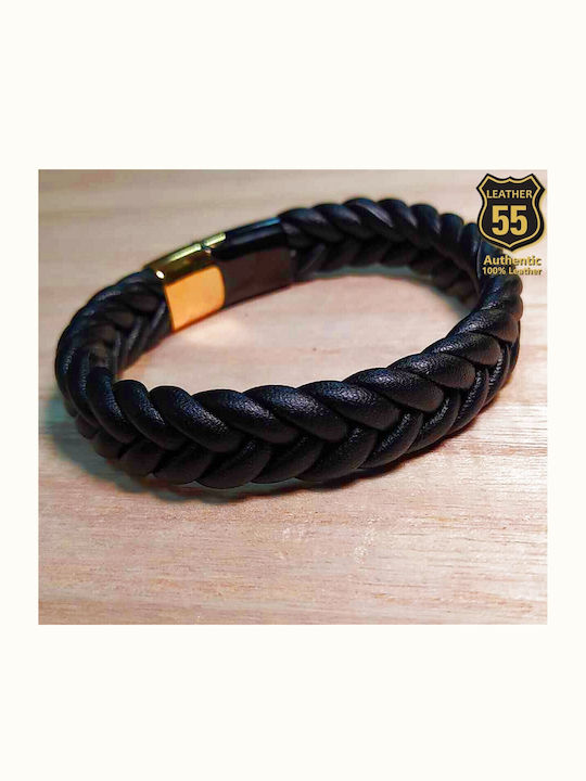 Leather 55 Men's Bracelet made of Leather