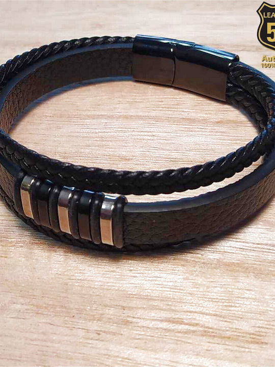 Leather 55 Men's Bracelet made of Leather