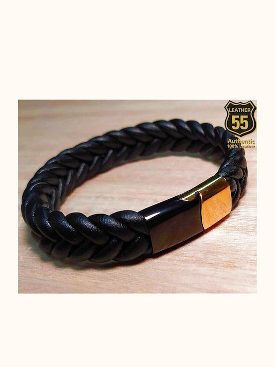 Leather 55 Men's Bracelet made of Leather