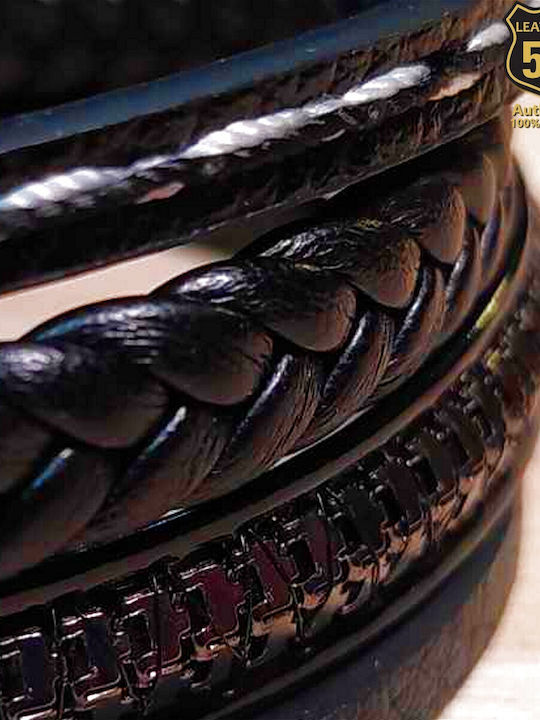 Leather 55 Ανδρικό Βραχιόλι από Δέρμα