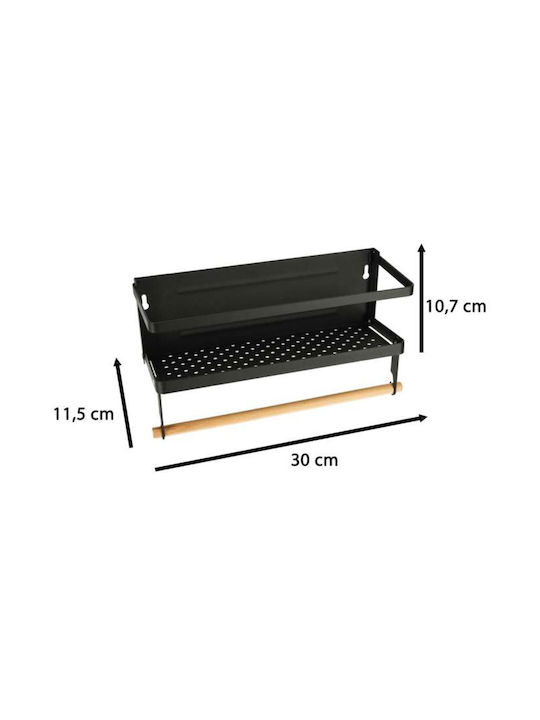 ikonka Suport Pentru Prosoape De Hârtie Montat Pe Perete Metalic Albastru 30x30x11.5cm KX4345