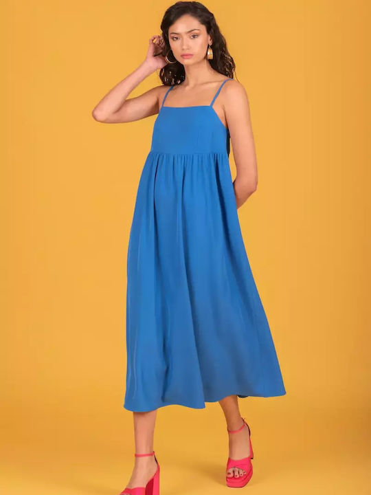 Summer Midi Dress Royal Blue