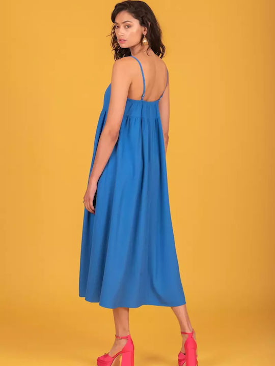 Summer Midi Dress Royal Blue