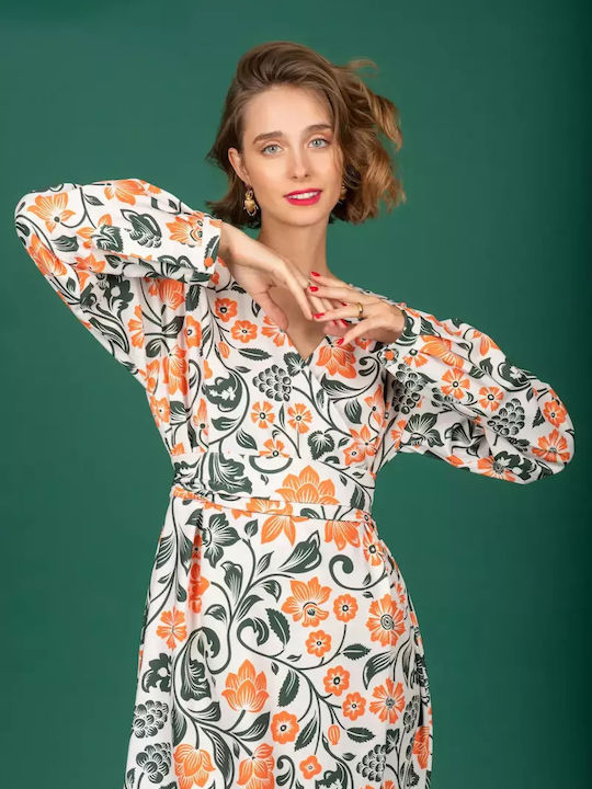 Mini Rochii Wrap-Around Alb