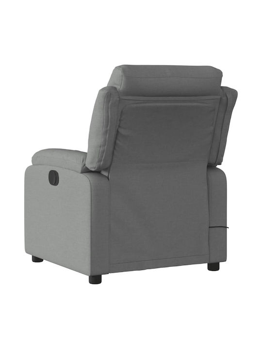 Πολυθρόνα Relax Massage με Υποπόδιο Γκρι 75x92.5x100cm