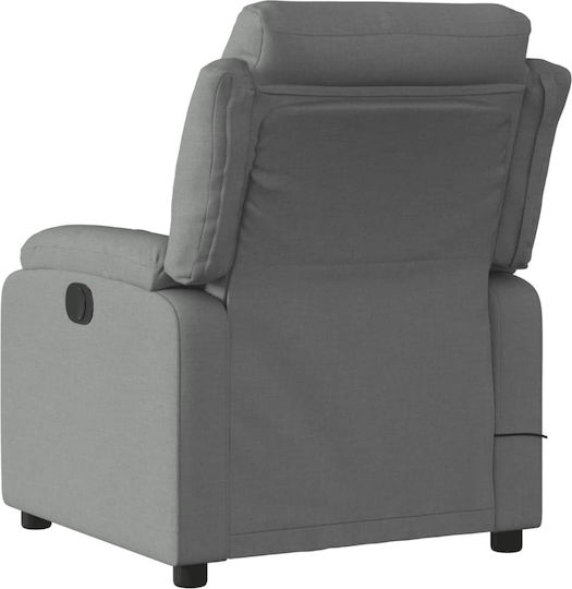 Fotoliu Relax Masaj cu Puf Gri 75x92.5x100cm