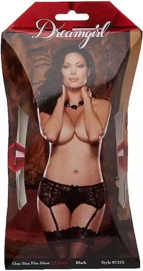 Dreamgirl Ζαρτιέρες με Δαντέλα Μαύρες