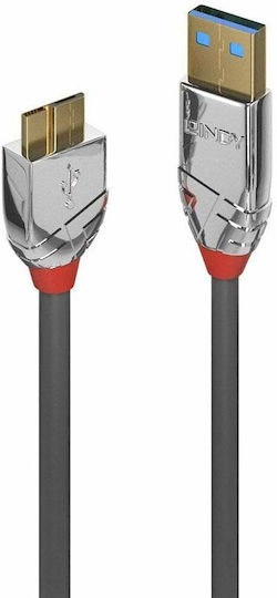 Lindy Regular USB 3.0 to micro USB Cable Μαύρο 0.5m (36657)