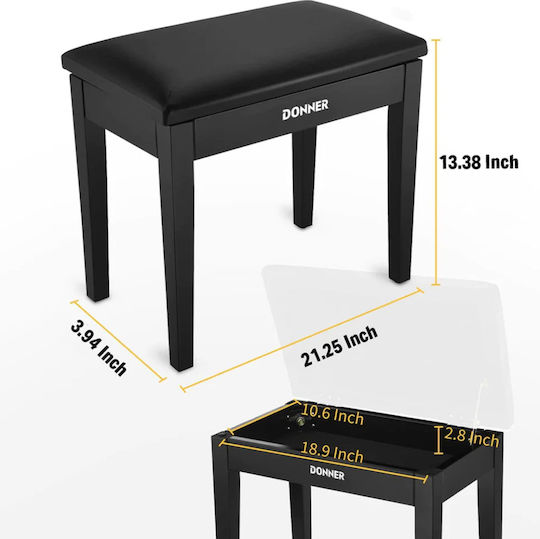 Donner Stool Piano L10xW10xH10cm