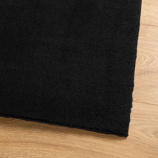 vidaXL Huarte Αντιολισθητικό Χαλί Ορθογώνιο Μαύρο 120x170cm