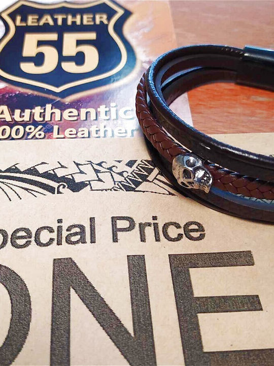 Leather 55 Men's Bracelet made of Leather