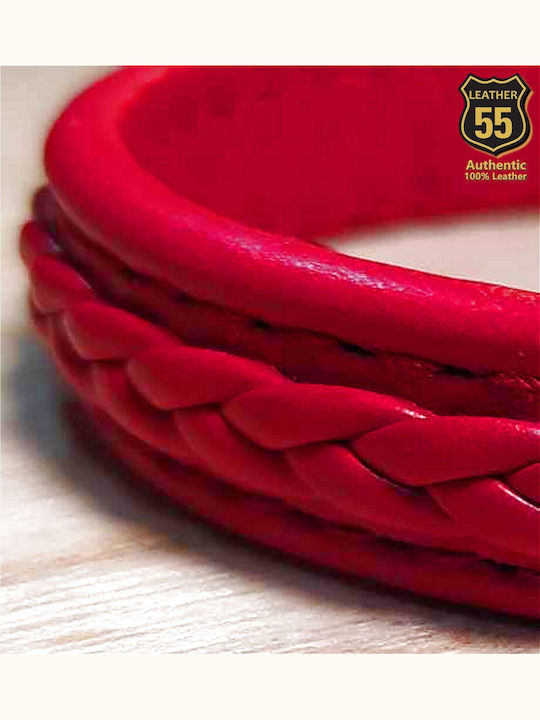 Leather 55 Ανδρικό Βραχιόλι από Δέρμα