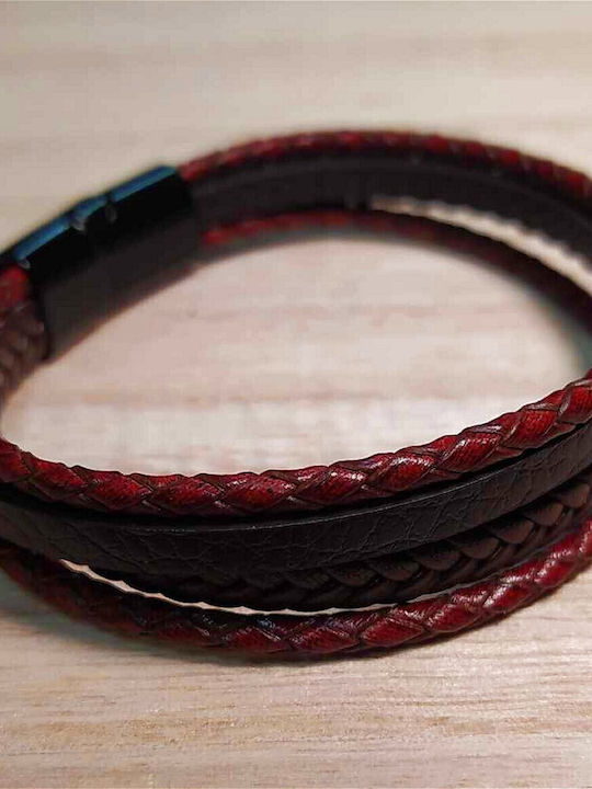 Leather 55 Ανδρικό Βραχιόλι από Δέρμα