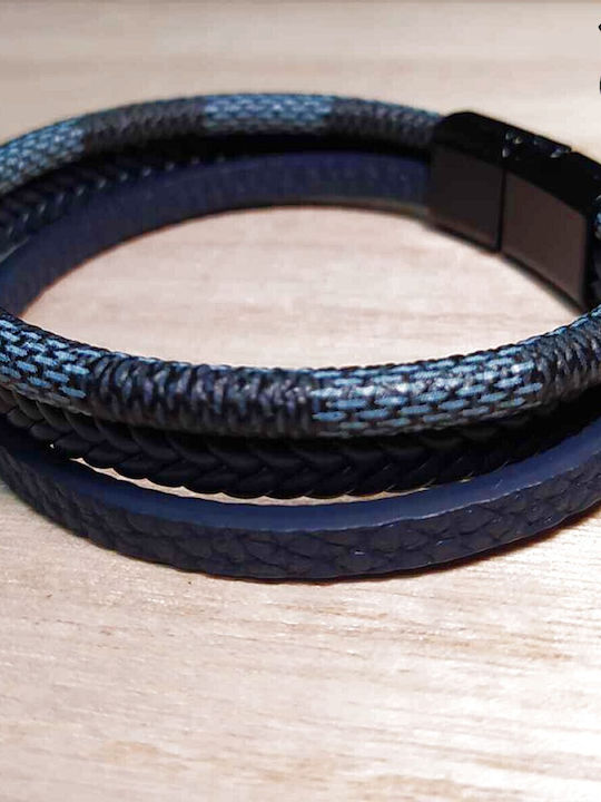 Leather 55 Ανδρικό Βραχιόλι από Δέρμα