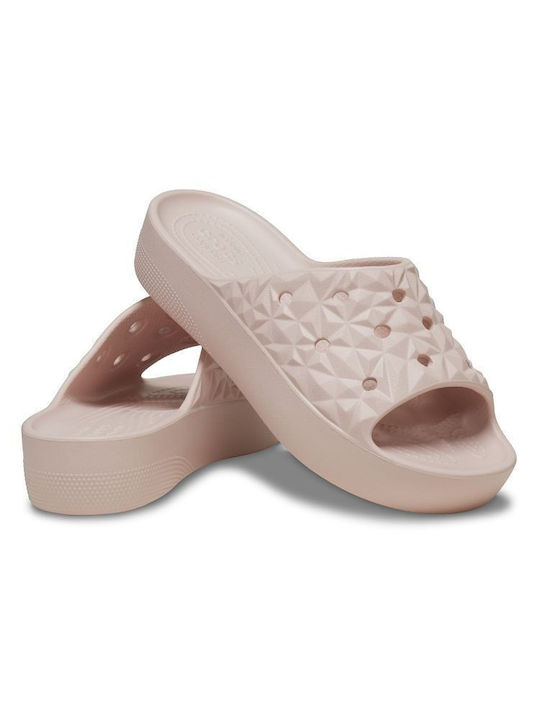 Crocs Frauen Flip Flops mit Plattform in Rosa Farbe