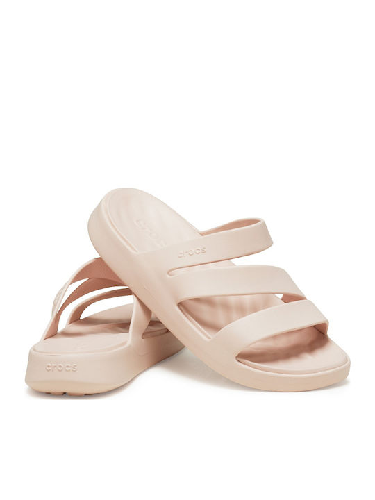 Strappy Women's Flip Flops Pink