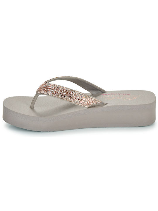 Vinyasa Frauen Flip Flops in Beige Farbe