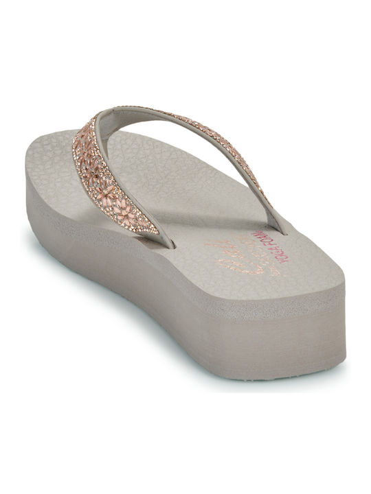 Vinyasa Frauen Flip Flops in Beige Farbe