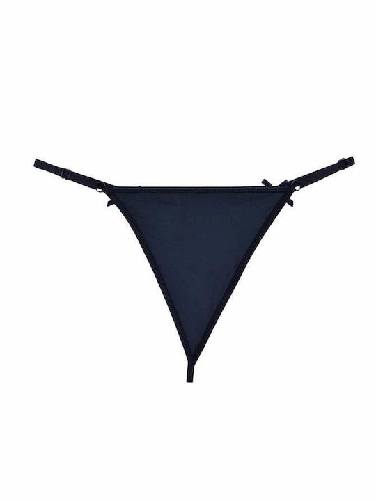 W0034 Γυναικείο String Μαύρο