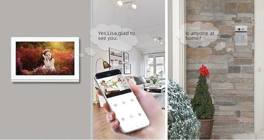 Joytimer Wireless Video Intercom Set Wi-Fi White
