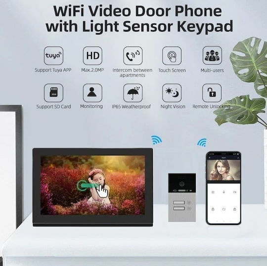 Joytimer Wireless Video Intercom Set Wi-Fi 66730W 642532S White