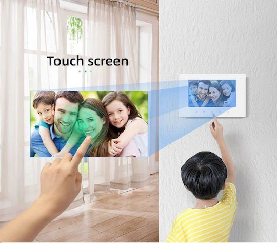 Joytimer Wireless Video Intercom Set Wi-Fi White