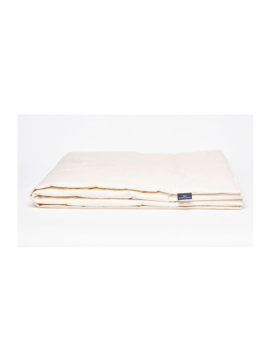Valeria Home Pătură Single cu Umplere din Amestec de In și Mătase 160x240 cm Flaxilk 200 GSM