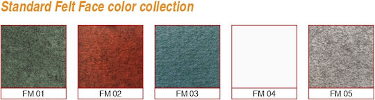 Alphacoustic Hexa Felt Set Fonoabsorbant (6buc) în Culoarea Verde