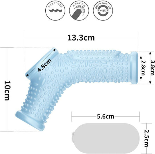 Lovetoy Knights Vibrating Ring Cock Blue 3126-0034