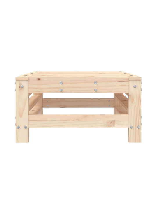 Wooden Garden Stool Cube for Outdoor Use Pink 57.5x57.5x30cm
