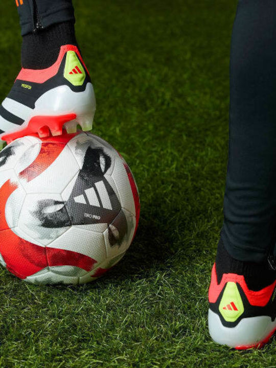 adidas Predator Elite Football Shoes with Cleats Core Black / Cloud White / Solar Red