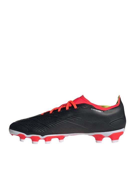 adidas Predator League Football Shoes with Cleats Core Black / Cloud White / Solar Red