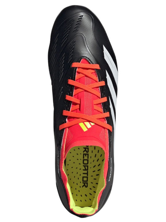 adidas Predator League Football Shoes with Cleats Core Black / Cloud White / Solar Red